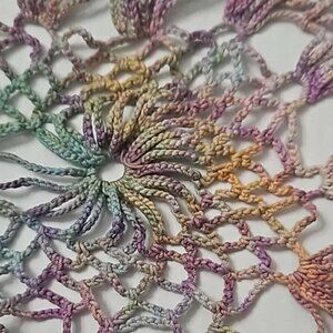 Hand-Dyed & Revived Vintage Crocheted Doily
